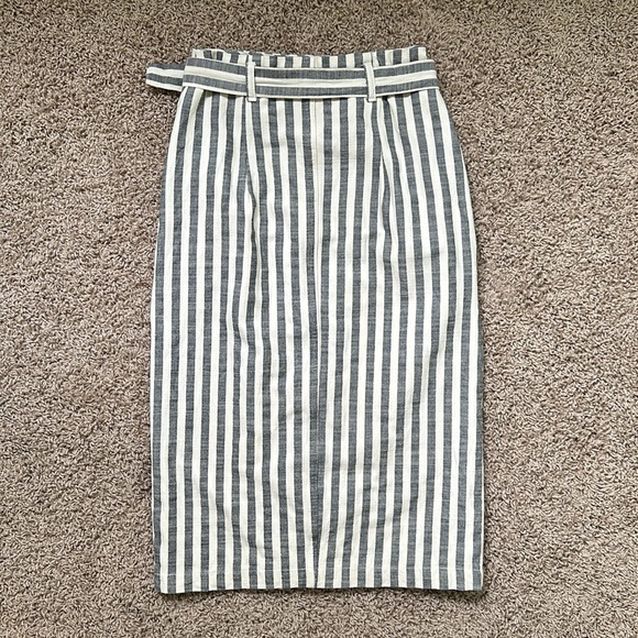 Anthropologie Wrap Striped Belted Pencil Wrap
Skirt - Picture 4 of 15